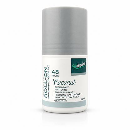 Helmaderm Deodorant Whitening Roll-on Hair Reducer With Coconut 60ml