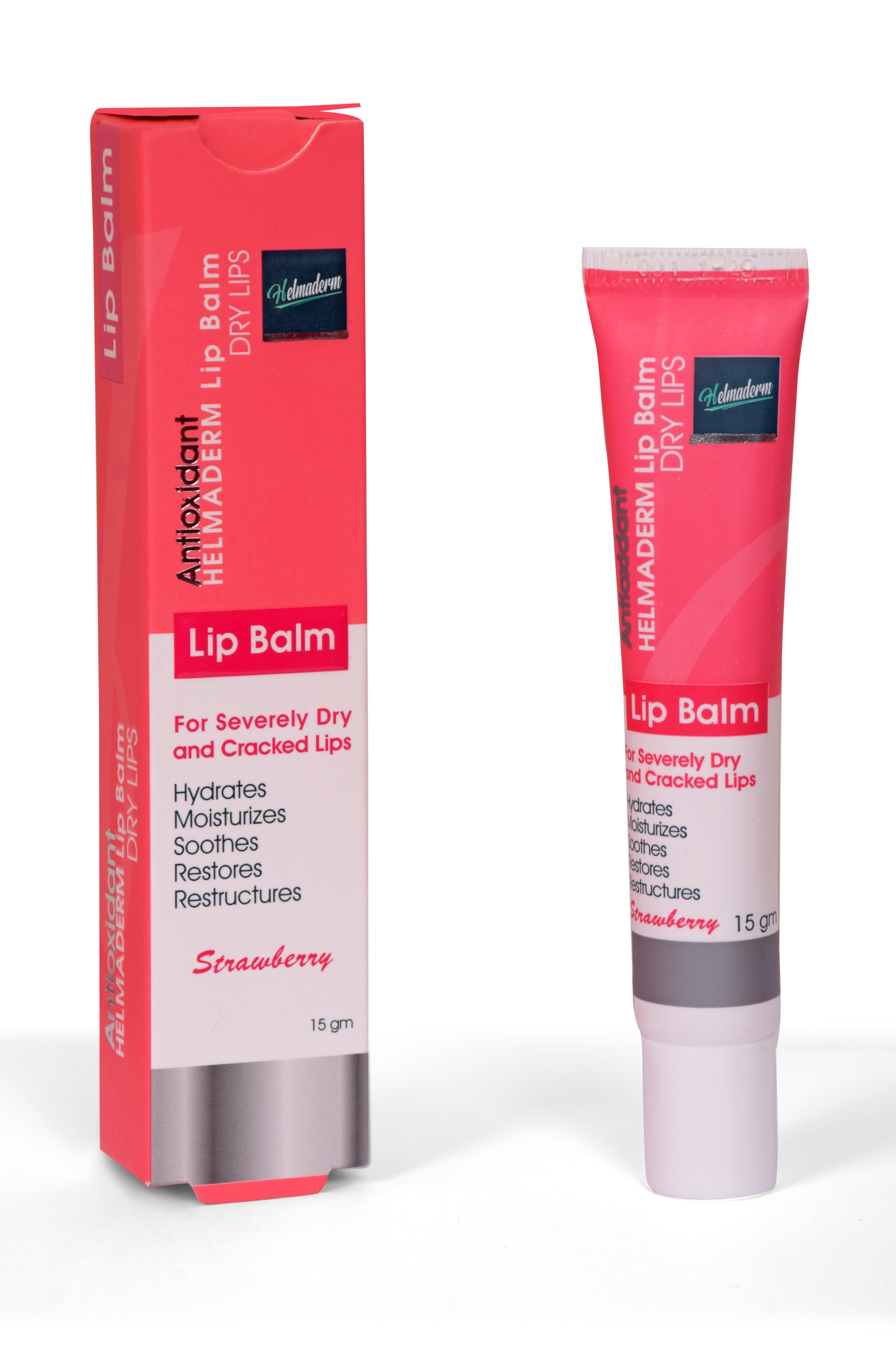 HELMADERM LIP BALM 15 GM STRAWBERRY